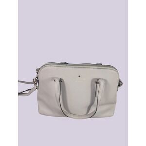 Kate Spade New York Cream Saffiano Leather Satchel Crossbody Top Handle Purse‎